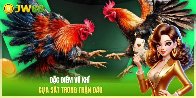 Đặc điểm vũ khí cựa sắt trong trận đấu