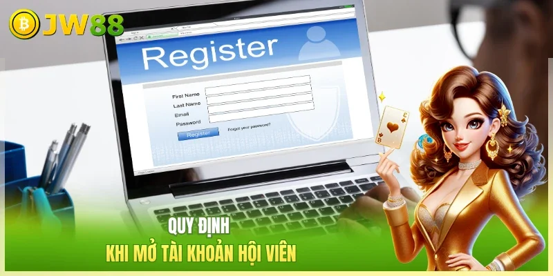 Quy định khi mở tài khoản hội viên