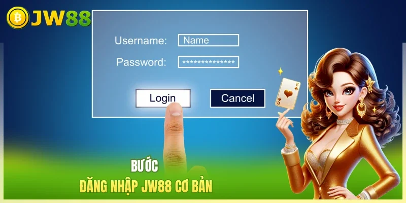 Bước đăng nhập JW88 cơ bản